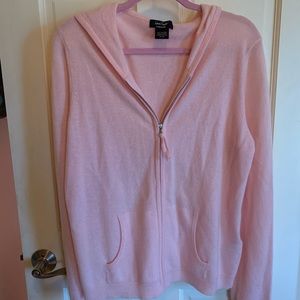 Lord & Taylor Cashmere Zip Hoodie